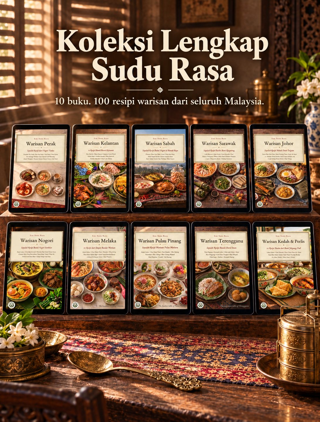 Koleksi Lengkap Sudu Rasa: 10 ebook, 100 resipi warisan dari seluruh Malaysia